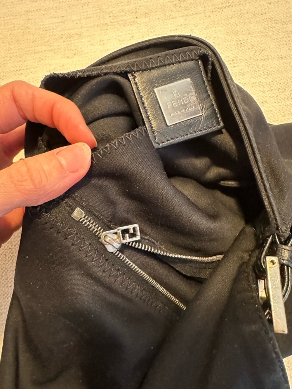 Fendi Mama Baguette Vintage Neoprene Black - Picture 7 of 9